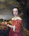 Petronella Elias With a Basket of Fruit